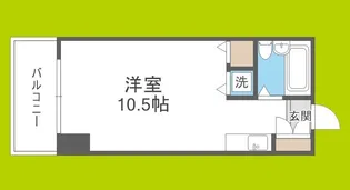 ガーデン弁天町【4階】の間取り