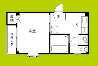 1Kの間取り画像