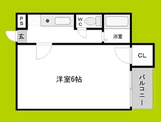 ライフステージ難波【6階】の間取り
