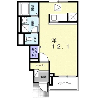 ラパン ノアール【1階】の間取り