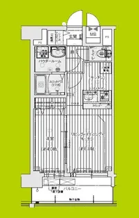 プレサンス長田レジェール【12階】の間取り