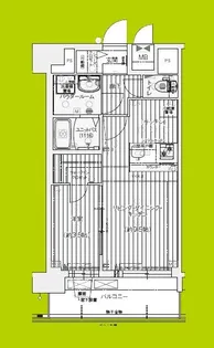 プレサンス長田レジェール【13階】の間取り