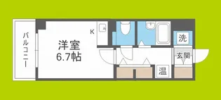 クリザンテーメ大手前【9階】の間取り