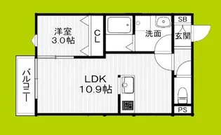 Agré石橋【2階】の間取り