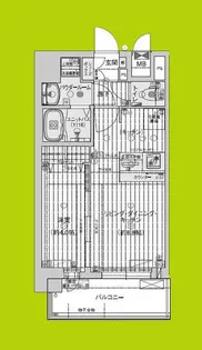 プレサンス鶴橋トレヴィエ【8階】の間取り
