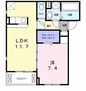 プロシード巽【1階】の間取り