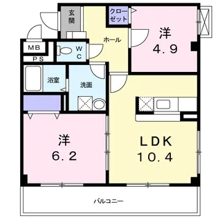 グランソレイユ【3階】の間取り