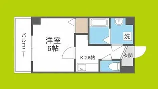 1Kの間取り画像