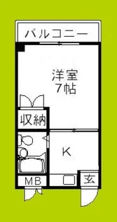 メゾンヒラオ【1階】の間取り