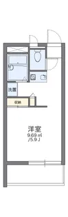 レオパレス住之江公園【2階】の間取り