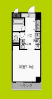 1Kの間取り画像