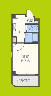 プレジール福島【9階】の間取り