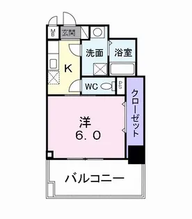 大一フロント【4階】の間取り