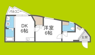 オプス塚本【3階】の間取り