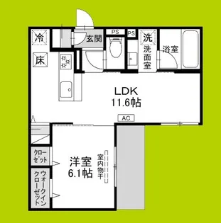 VIVRE立花【1階】の間取り