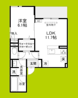 VIVRE立花【1階】の間取り