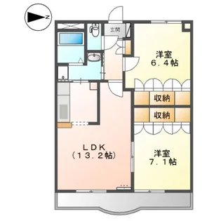 エルシオン【3階】の間取り