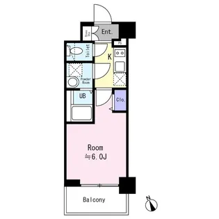 エスリードザ・カレント大阪【3階】の間取り