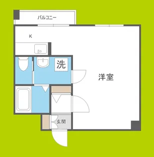ウェルバート瓜破【4階】の間取り
