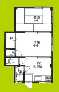 2DKの間取り画像