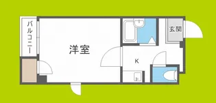 ラピス天満橋【3階】の間取り