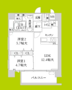 Moruan Residence【2階】の間取り