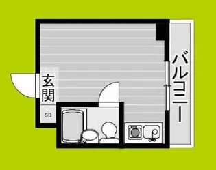 1Rの間取り画像