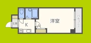 エスリード梅田東【6階】の間取り