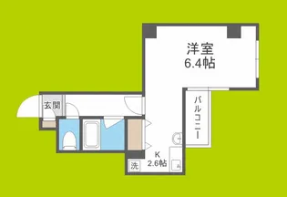 プレミアム新町III【5階】の間取り