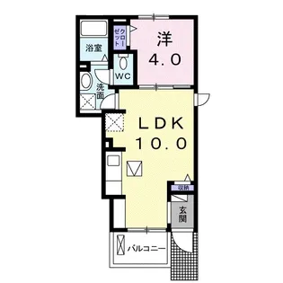 カーサコルティーレ ?【1階】の間取り