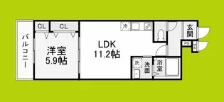 1LDKの間取り画像