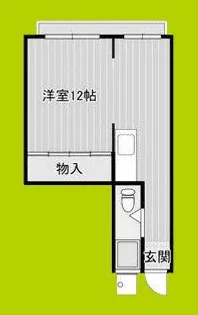 花谷マンション【3階】の間取り