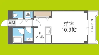 1Rの間取り画像