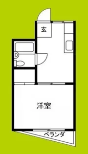 粉浜ハザマコーポ【3階】の間取り