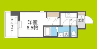 レジュールアッシュ都島【6階】の間取り