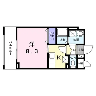 エクセル宝塚【3階】の間取り