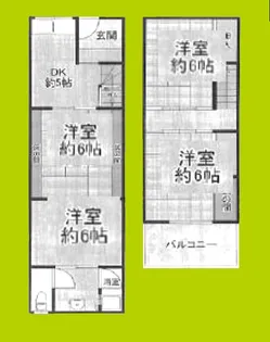 大阪府大阪市生野区林寺2丁目【一戸建】の間取り