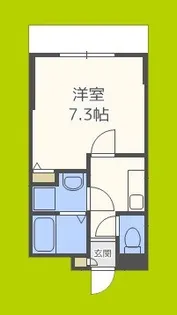 ラパンジール四天王寺東【3階】の間取り