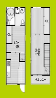 大阪府大阪市生野区勝山南3丁目【一戸建】の間取り