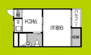 マンションいずみ【1階】の間取り