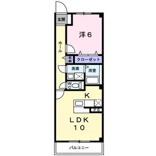 セイバリーレイン【1階】の間取り