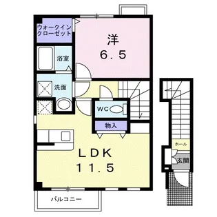 プラシードII【2階】の間取り