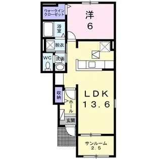アムール葵【1階】の間取り