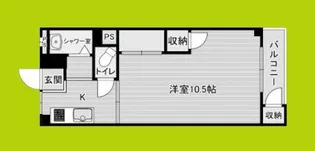 桜島住宅【4階】の間取り