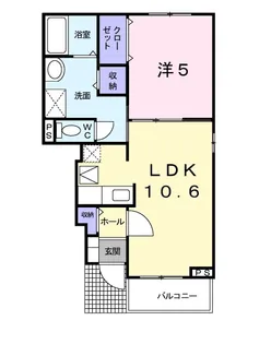 シャルムさくらIII【1階】の間取り