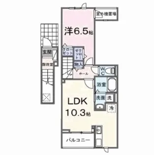 EXCEED宝塚【2階】の間取り