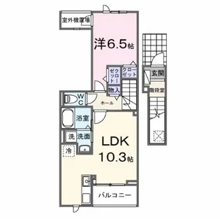 EXCEED宝塚【2階】の間取り