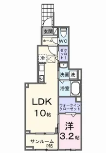 EXCEED宝塚【1階】の間取り