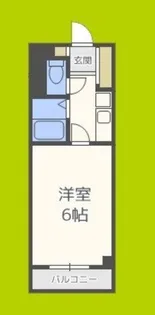 オーシャン長居公園【6階】の間取り