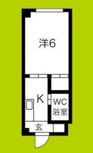 1Kの間取り画像